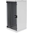 DIGITUS Network cabinet 10 inch - 12 rack units - wall mounting - HxWxD 592x312x300mm - Loading capacity 30kg - Usable depth 240mm - Gray