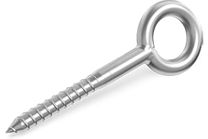 Scafom-rux Ösenschraube [12 x 90mm | 1 Stück] Ringschraube - Schraubösen - Ösenschrauben - Ringschrauben - Schrauböse mit Einbaumarkierung & Galvanisch verzinkt - Ösenhaken - Ringschraube