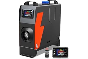 ‎HCALORY HCALORY (KROAK) 12V/24V Standheizung Diesel, 8KW Bluetooth Luft Dieselheizung, 0,15-0,44 L/h Air Diesel Heizung, Tragbare All in One Diesel Heater für Auto RV LKW Wohnmobil