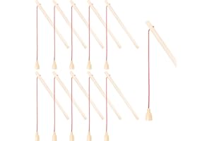 Sixfolo 10 Pièces Canne à Pêche Aimantée Jouet Canne à Pêche en Bois pour Enfant Jeu de Pêche Magnétique pour Garçons et Filles Cadeau d'anniversaire