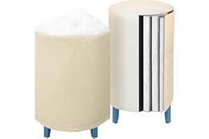 Windyun Round Water Pressure Tank Cover Weatherproof Insulated Well Tank Cover Outdoor Well Covers for Yard Outside Winter Freeze Protection (28'' Diameter x 44'' Height)