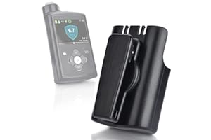 APDTEK Insulin Pump Case with 360° Rotating Clip for Medtronic MiniMed 640G 780G 670G 770G 630G Pumps, Minimed Insulin Pump Holder Belt Clip for Diabetic (Black)