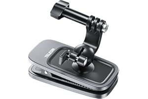 AuyKoo Supporto Magnetico per Cinghia da Zaino per GoPro Max Hero 11 10 9 8 7 6 5, Supporto per Morsetto per Zaino con Rotazione a 360 Gradi per Insta360 X2 X3 RS GO2 DJI Action 2 3 Action Camera