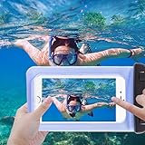 TheSmartGuard Wasserdichte Handyhülle , Hülle, Tasche, Staubdichte Schutzhülle für iPhone 7 (Plus) / 6 & 6s (Plus) / 5s / SE / 5, Galaxy S7 / S7 Edge / S6 und viele weitere Modelle bis zu 6 Zoll in blau - 