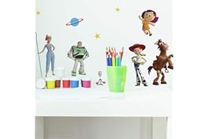 RoomMates Toy Story 4 Peel and Stick Wall Decals, mehrfarbig, 17 elemente, 1 blatt á 45,72 cm x 101,6 cm