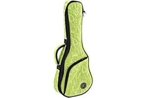 Ortega Guitars Jean Ukulele Gigbag - Konzert Ukulele Tasche - Höhe 66 cm - Breite 23 cm - Mit Schultergurten - Baumwolle / Leinen, Grün (OUB-CC-GRJ)