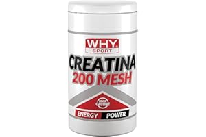 WHY SPORT CREATINA 200 MESH - Creatina - Pre Workout - Integratore Alimentare a Base di Creatina Monoidrato - 500 g