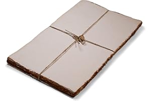 Wanderings Carta Fatta a Mano Vintage - 25 Fogli Vuoti - Ideale Per Scrittori, Artisti, Artigiani - Poster, Menu, Pergamene - Carta di Cotone Riciclato Extra Spessa 300 GSM - 28x43 cm