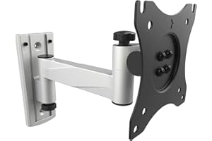 RICOO Supporto monitor muro S3311 Girevole Inclinabile Schermo PC 13-27" (33-69 cm) Staffa TV universale Televisore LED/LCD/Curvo VESA 100 x 100