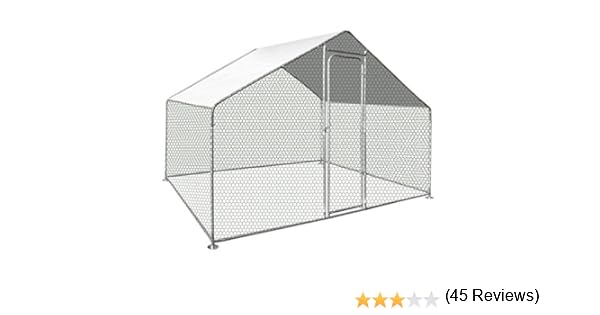 Idmarket Enclos Poulailler 6 M² Parc Grillagé 3x2m Acier Galvanisé