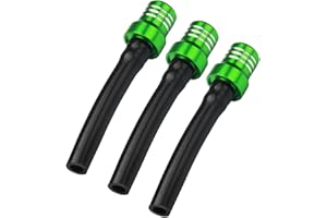 ANXIN Green Gas Fuel Petrol Tank Cap Valve Vent Breather Hose Tube CNC for ATV Motorcycle Motocross Pit Dirt Bike