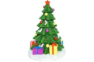 SLOCME Decoración de árbol de Navidad para acuario, estatua de árbol de Navidad, decoración navideña para acuario, peces betta