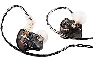 keephifi IEM KBEAR Storm In Ear Monitor-Kopfhörer IEM,IEM Kopfhörer In-Ear-Monitor, Kopfhörer, dynamischer Treiber, In-Ear-Ohrhörer, Gitarristen, Schlagzeuger(schwarz,kein mikro)