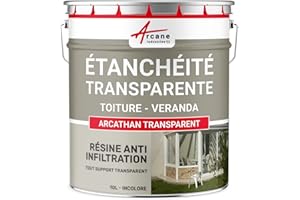 ARCANE INDUSTRIES Durchsichtige Abdichtungsharz für Veranda und andere Glasoberflächen: ARCATHAN TRANSPARENT - 10 L
