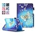 Produktbild iPad Mini 1/2/3 Hülle, Deenor Bunte Malerei and Stylish Wallet Hülle PU Leather Abdeckung Stand Flip Schutzhülle Hülle für Apple iPad Mini 1/2/3 Generation.[Golden butterfly]