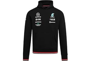 Mercedes AMG Petronas Formula One Team - Official Formula 1 Merchandise - 2022 Team Hoodie - Black - M