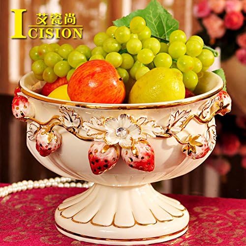 European garden fruit Shape of Strawberry fruit plate Pottery new home living room decoration