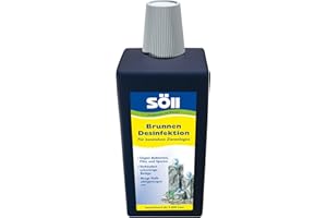 Söll 81448 BrunnenDesinfektion 1 l - Desinfektionmittel, Reinigungsmittel von Zieranlagen, Dekobrunnen, Springbrunnen ohne Tierbestand, gegen Bakterien, Pilze