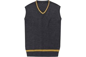 Seaehey Suéter Sudadera Jersey Cosplay Disfraz de Cuello V sin Mangas Jersey Chaleco Sudadera Wizard Robe Halloween Carnival