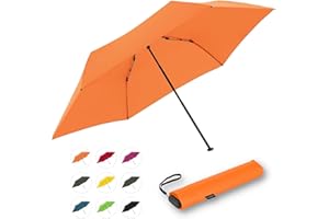 Doppler Taschenschirm Zero,99 Flat I Ultra leichter Regenschirm I Kleiner Schirm I Mini Regenschirm I Leicht zu Öffnen I Flach & kompakt I Taschenregenschirm windproof