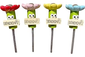 LGUAQUANX 4 Stück Bienen Insekten Trinkbecher, Bienen-Tränkestationen, Bienentränke, Bienen-Trinkbecher für Garten, Schmetterlings-Tränkebecher, Bienenbecher für Garten, Bienen Sichere Trinkplätze