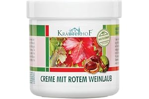 Crème pieds Krauterhof pour varices à base de marrons et de feuilles de vigne rouge