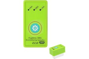 Gereton ECO Fuels Save Power Chip Tuning Box, Fuels Saver Device, Eco Plug Driver Petrol, Suitable For Vehicles With A 16-pin OBD Connector