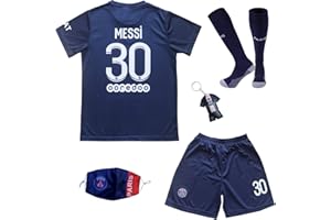 DMDMK Miami Paris Messi #10#30 2023/2024 Heim Trikot Shorts und Socken Kinder und Jugend Größe