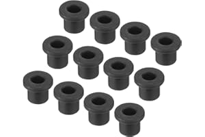 QUARKZMAN 20 Stück Gummitüllen, 10mm Dia x 6mm ID x 11mm H Kabeltüllen T-förmige Gummimuffe Rund Durchgangstülle für Kabeldurchführung Kabeltüllen Kabeln Elektrischer Leiter, Schwarz