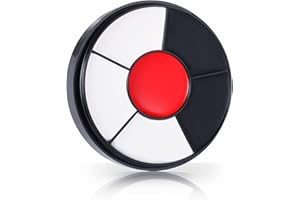 Go Ho White Black Red Colors 3 In 1 Body Paint Set,3 Colors Face Paint Wheel for Special Effects,Zombie Vampire Skeleton Halloween Costume Clown Makeup Body Paint