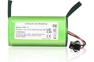 KUNLUN 14.4V 2800mAh Lithium Batteria di Ricambio per Eufy RoboVac 11 11S 11S MAX G10 Hybrid 30C 15C 15C MAX 30C MAX 15T 30 35C Tesvor X500 Ecovacs Deebot N79 N79S DN622 und IKHOS S14 S15