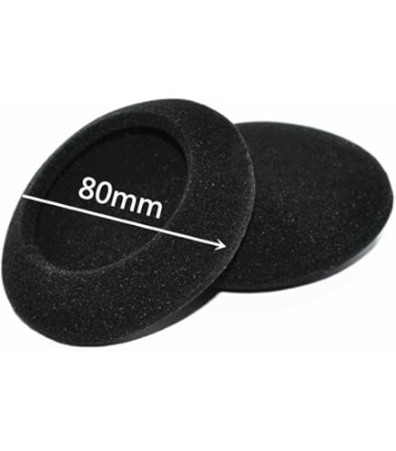 RICAMBIO:2 SPUGNA / SPUGNE Protezioni CUFFIE 54 X 43 Mm P.es Per Sony