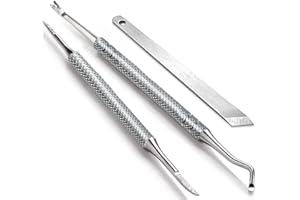 SELISTAMM Set Per Unghie Incarnite, Set Per Manicure E Pedicure, Kit Professionale Per Lima Per Unghie Incarnite E Sollevatore A Doppia Faccia, Rimozione Calli Con Scatola Di Immagazzinaggio