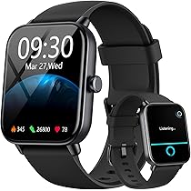 Smartwatch Dames met Telefoonfunctie, 1,39Fitnesstracker met Bloeddrukmeting,Fitnesshorloge met Hartslagmeter, Slaapmonitor, IP68-Waterdicht Activiteitstracker-Armband met voor Android iOS (Zwart