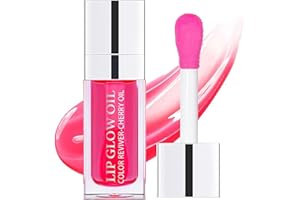 JEMPET Hydratant Lip Oil Lip Care - huile pour les lèvres Hydratant Plumping Glow Lip Gloss Nourrissant Teinté Baume à Lèvres (015-cherry)