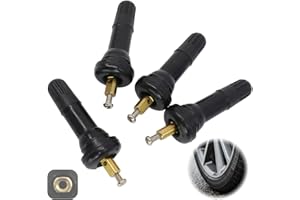YOWFOND 4 Stück Gummiventile Ersatz für Schrader Sensor, Ventilstämme TPMS Sensor, Reifendrucksensor Ventilschaft und Ventileinsätze für Auto