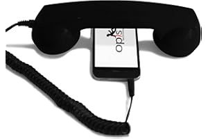 OPIS TECHNOLOGY Opis 60s Micro: Un Combiné Téléphone Portable Rétro et Combiné USB-C/Jack pour iPhone 15+ et Android (Noir)