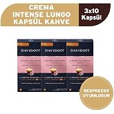 Davidoff Crema Intense Lungo Kaps&uuml;l Kahve 3X10 Adet - Nespesso Uyumludur