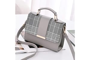 WILIHARUI Summer Fashion Women Bag Leather Handbags PU Shoulder Bags Small Flap Crossbody Bags for Women Messenger Bags,Grey,20x15x6cm