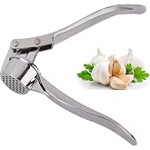 Jsdoin Professional Kitchen Garlic Press/Minced Meat/Crusher UK, Peeler Juicer Heavy Duty Garlic Presser, User Dos