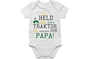 Shirtracer - Baby Body Junge Mädchen - Traktoren - Mein Held fährt Traktor
