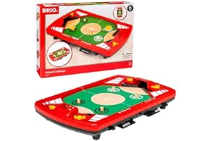 BRIO Games 34019 Flipperspel | Pinball Challenge Övar fingerfärdighet, tålamod och balans närmetallkulan förflyttas längs ban