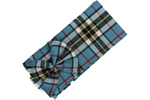 Kilts Wi Hae Scottish 100% Wool Tartan Ladies Mini Sash With Rosette - Thomson Blue