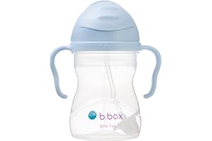 b.box Tasse d'Apprentissage avec Paille Pondérée Bubblegum (bleu clair) 6+ Mois 1 Unité