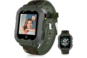 LiveGo Inteligentny zegarek 4G dla dzieci z funkcją śledzenia GPS i połączeń, ekran dotykowy HD, zegarek do telefonu komórkowego dla dzieci, łączący SMS, głos, rozmowy wideo, SOS, krokomierz, zegarek