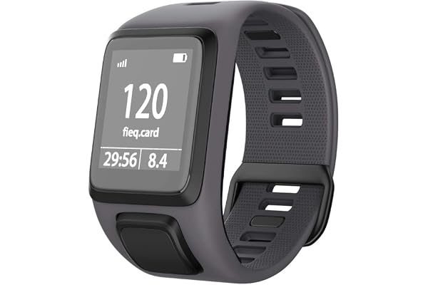 NotoCtiy Bracelet Tomtom Adventurer Montre,Bracelet De Rechange en Silicone pour Tomtom Runner 2 / Runner 3 / Spark 3 / Aventurier/Golfeur 2 Sports GPS Running