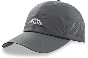 Himozoo Quick-Drying Running Hats, Cooling, Breathable Baseball Cap, Dad Truck Hat with Mountain Top Embroidery for Outdoor Use, Stretch Running Hat with Soft