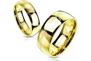 UrbanBijoux Bague Anneau Femme Homme tungstène Or Lord Le Seigneur des Anneaux