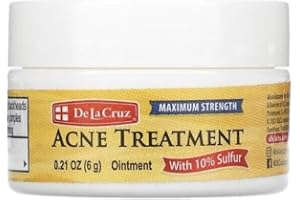 DE LA CRUZ Aknebehandlung Salbe mit 10% Schwefel, maximale Stärke 0.21 OZ (6 g)