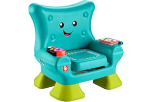 Fisher-Price - La Poltroncina di Cagnolino, sedile interattivo con 120 canzoni, luci, suoni e frasi per l'apprendimento, versione Italiano +ES+IN+PT, giocattolo per bambini, 12+ mesi, HYR96